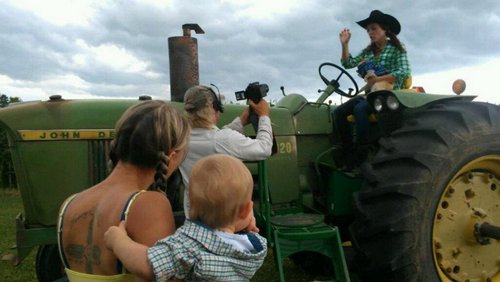 Jahnna on John Deere Tractor